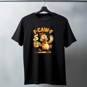KOSZULKA F_CAW_F CZARNA 100% BAWEŁNA