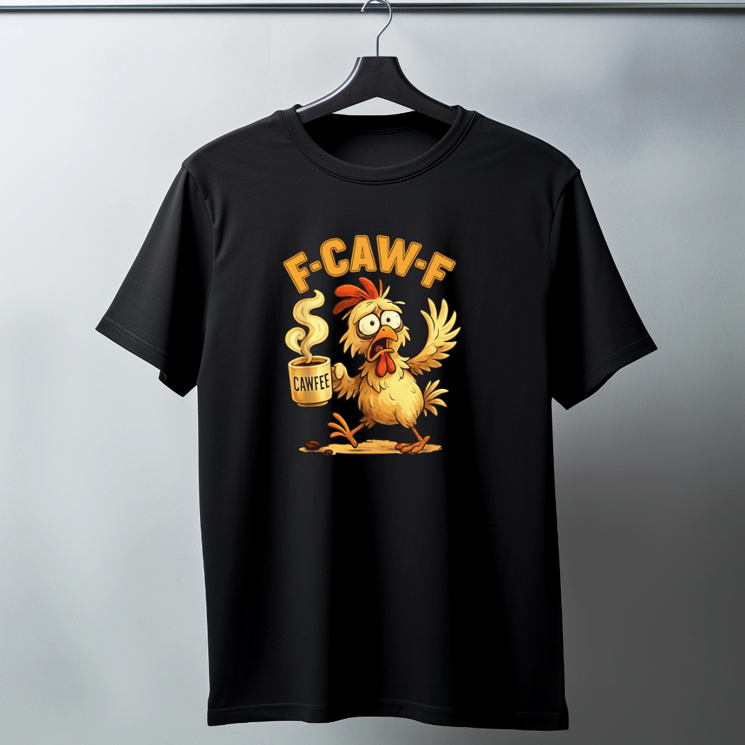 KOSZULKA F_CAW_F CZARNA 100% BAWEŁNA
