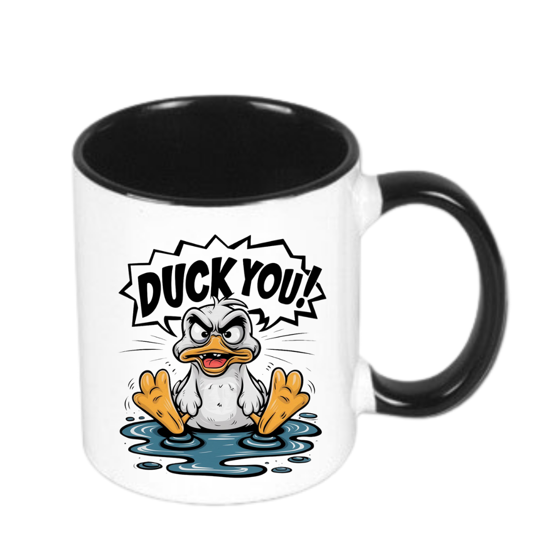 Kubek 330/300ml DUCK YOU ZABAWNY