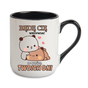 Kubek Coffe 330ml BĘDĘ CIĘ WKURW..  ZABWAWNY cenzura