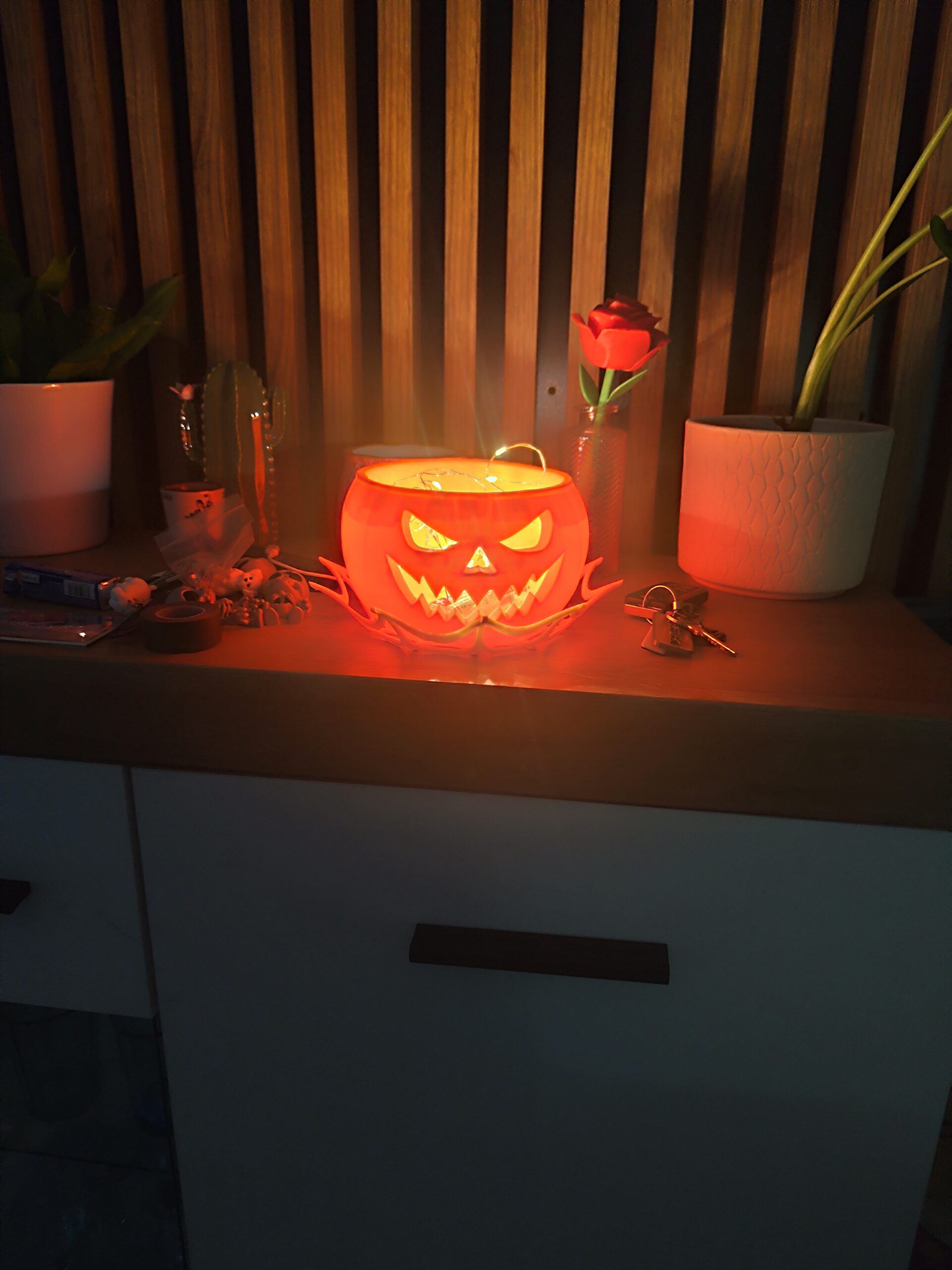 DYNIA HALLOWEN DUŻA MISKA NA CUKIERKI LAMPION DEKORACJA DO DOMU, BIURA - obrazek 3