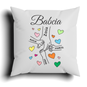 Poduszka na Dzień Babci Dzień Dziadka – Personalizacja