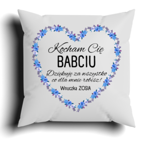 Poduszka na Dzień Babci Dzień Dziadka – Personalizacja