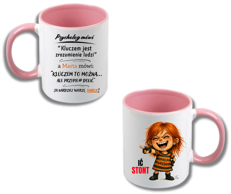 KUBEK Klasyczny 330ml Kolekcja - "Mała Wredota" DUO - obrazek 3