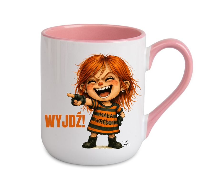 KUBEK COFFE / ELEGANT 330ml Kolekcja - "Mała Wredota" - obrazek 8