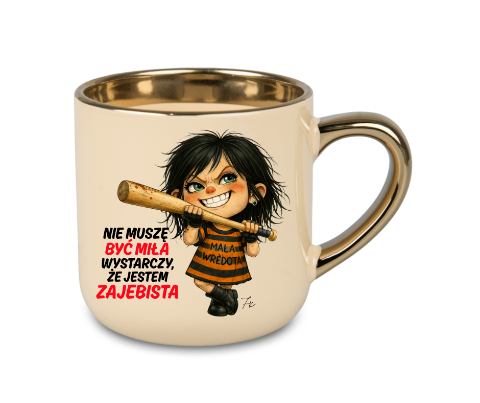 KUBEK MEGA ELEGANT 400ml Kolekcja - "Mała Wredota" - obrazek 2