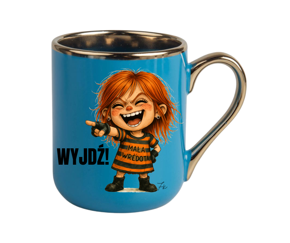 KUBEK COFFE / ELEGANT 330ml Kolekcja - "Mała Wredota" - obrazek 5