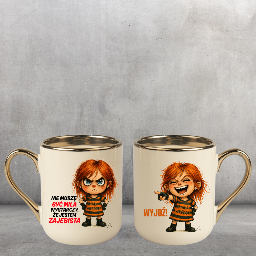 KUBEK COFFE / ELEGANT 330ml DUO Kolekcja - "Mała Wredota"