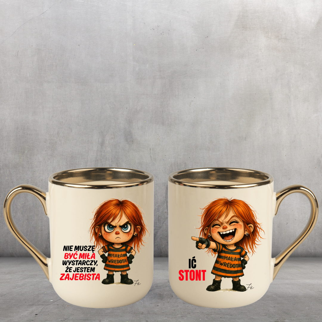 KUBEK COFFE / ELEGANT 330ml DUO Kolekcja - "Mała Wredota"