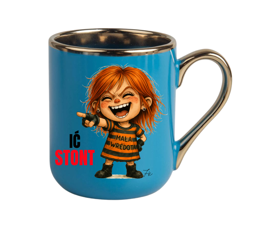 KUBEK COFFE / ELEGANT 330ml Kolekcja - "Mała Wredota" - obrazek 10