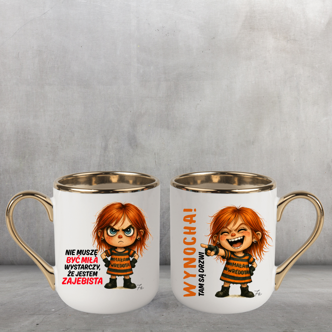 KUBEK COFFE / ELEGANT 330ml DUO Kolekcja - "Mała Wredota"