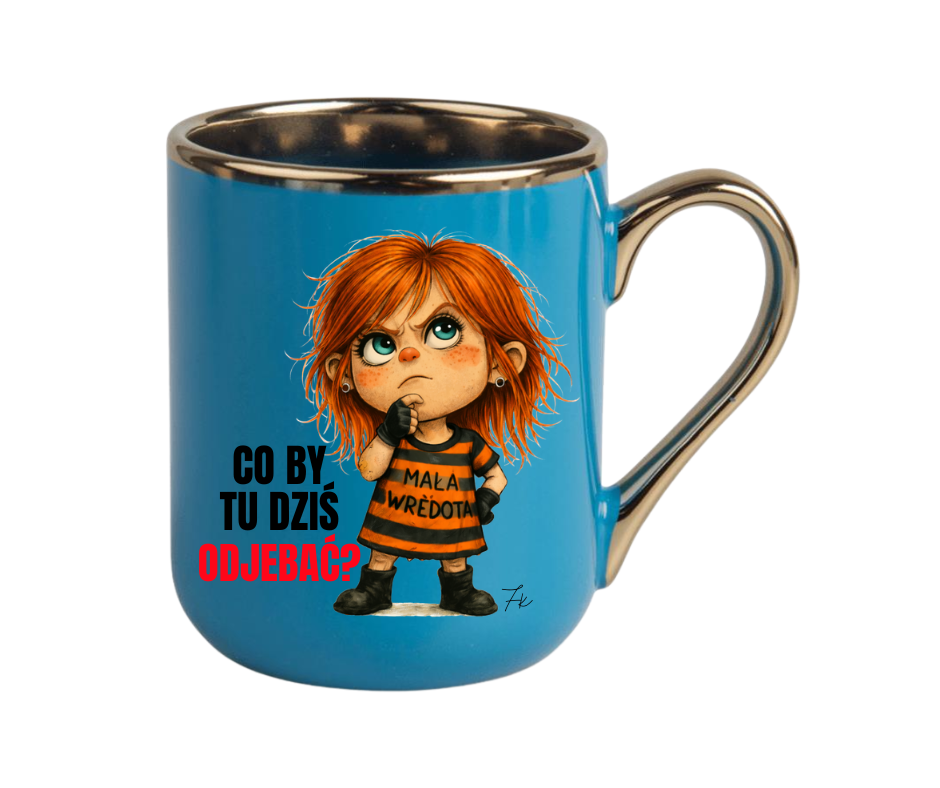 KUBEK COFFE / ELEGANT 330ml Kolekcja - "Mała Wredota" - obrazek 5