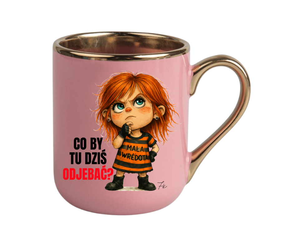 KUBEK COFFE / ELEGANT 330ml Kolekcja - "Mała Wredota" - obrazek 6