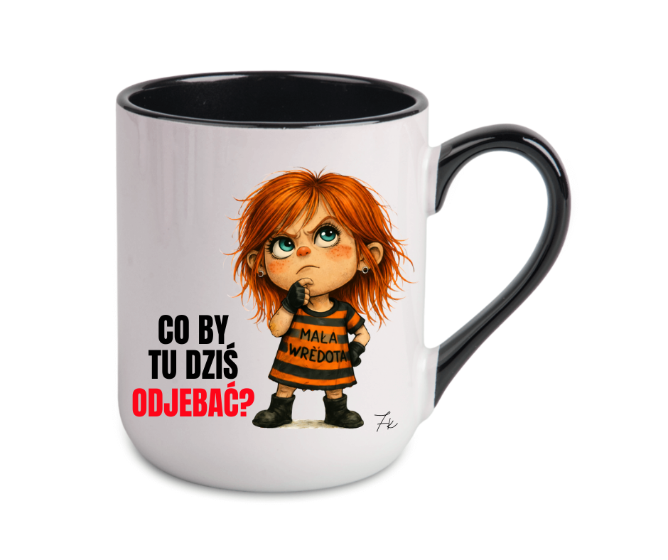 KUBEK COFFE / ELEGANT 330ml Kolekcja - "Mała Wredota" - obrazek 7
