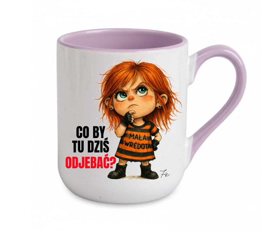 KUBEK COFFE / ELEGANT 330ml Kolekcja - "Mała Wredota" - obrazek 9