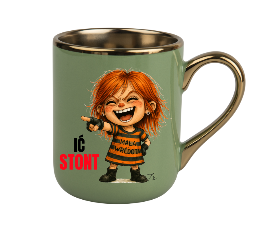 KUBEK COFFE / ELEGANT 330ml Kolekcja - "Mała Wredota" - obrazek 2