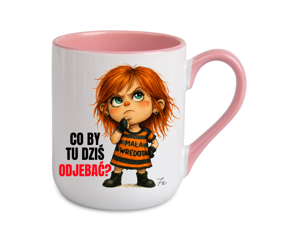 KUBEK COFFE / ELEGANT 330ml Kolekcja - "Mała Wredota" - obrazek 8
