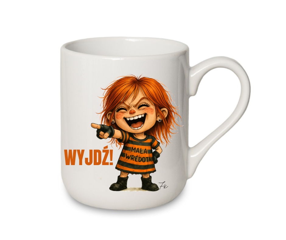 KUBEK COFFE / ELEGANT 330ml Kolekcja - "Mała Wredota" - obrazek 10