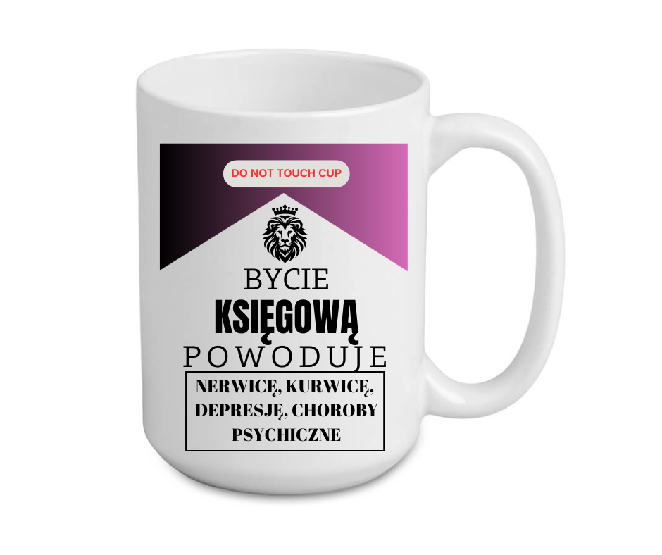 KUBEK MEGA ELEGANT 440ml DLA KSIĘGOWEJ ZAWÓD / STANOWISKO - obrazek 4