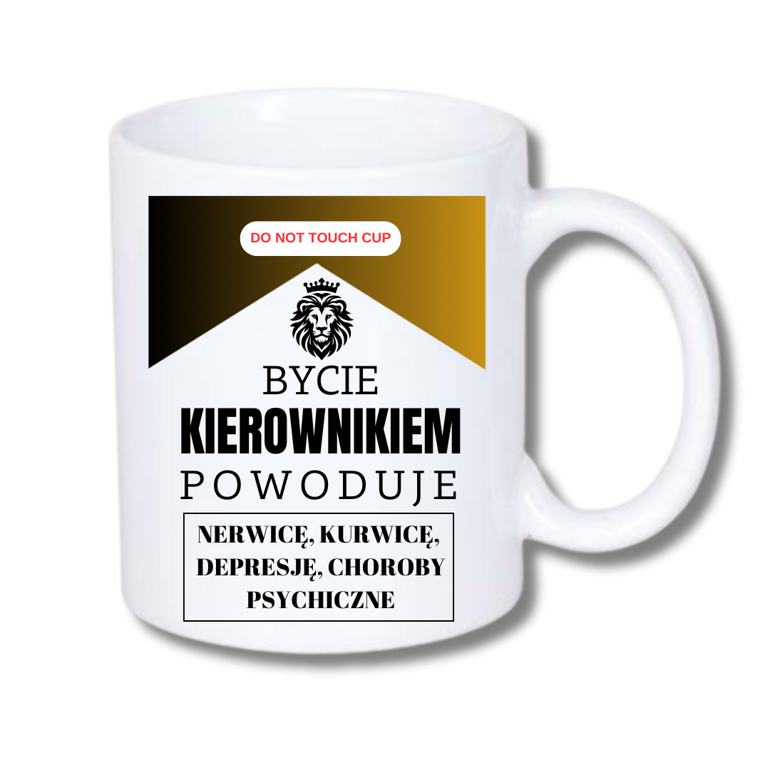 KUBEK Klasyczny 330ml dla KIEROWNIKA Zawód / Stanowisko - obrazek 4