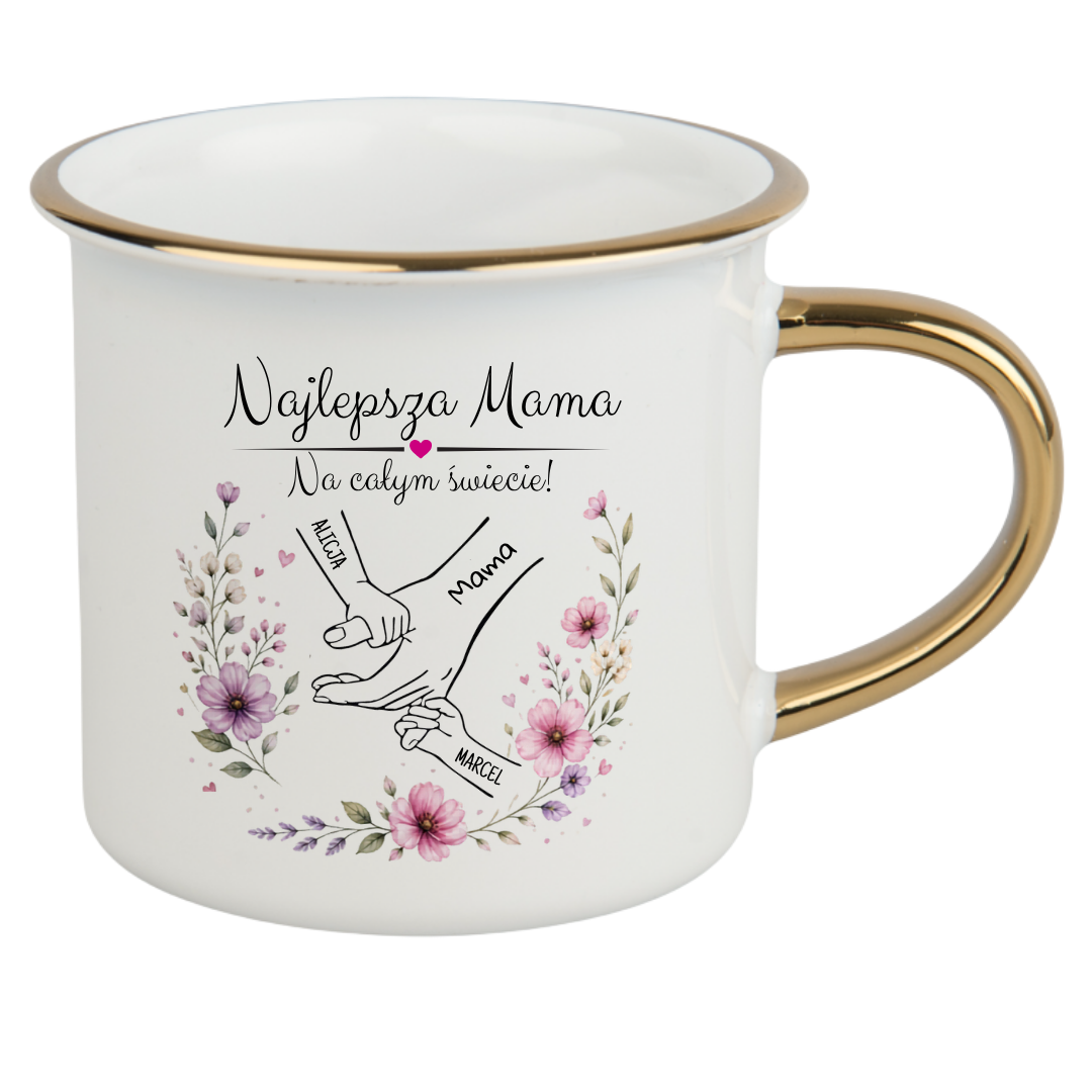 KUBEK CAMPER ELEGANT 275ml NA DZIEŃ MATKI 2dzieci