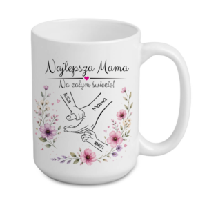 KUBEK MEGA ELEGANT 440ml na DZIEŃ MATKI 2dzieci