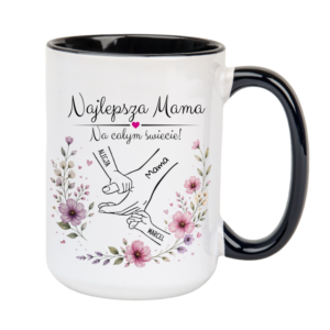KUBEK MEGA ELEGANT 440ml na DZIEŃ MATKI 2dzieci