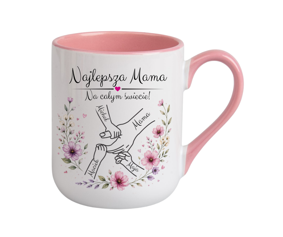 KUBEK COFFE / ELEGANT 330ml NA DZIEŃ MATKI 3dzieci - obrazek 2