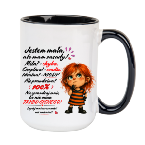 KUBEK MEGA ELEGANT 440ml Jestem Mała