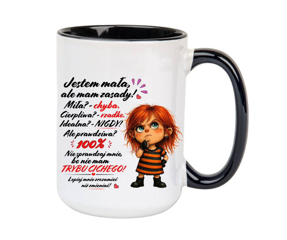 KUBEK MEGA ELEGANT 440ml Jestem Mała