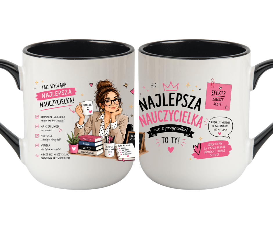 KUBEK COFFE / ELEGANT 330ml KUBEK DLA NAUCZYCIELKI - obrazek 3