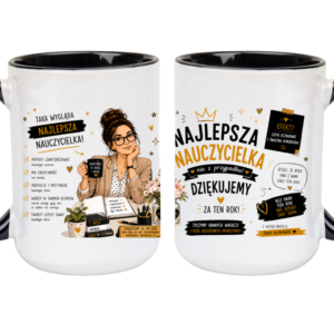 KUBEK MEGA 440ml NAJLEPSZA NAUCZYCIELKA NA ZAKOŃCZENIE ROKU PREZENT