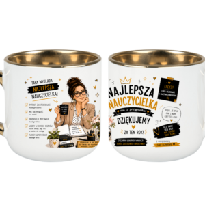 KUBEK MEGA ELEGANT 400ml NAJLEPSZA NAUCZYCIELKA NA ZAKOŃCZENIE ROKU PREZENT