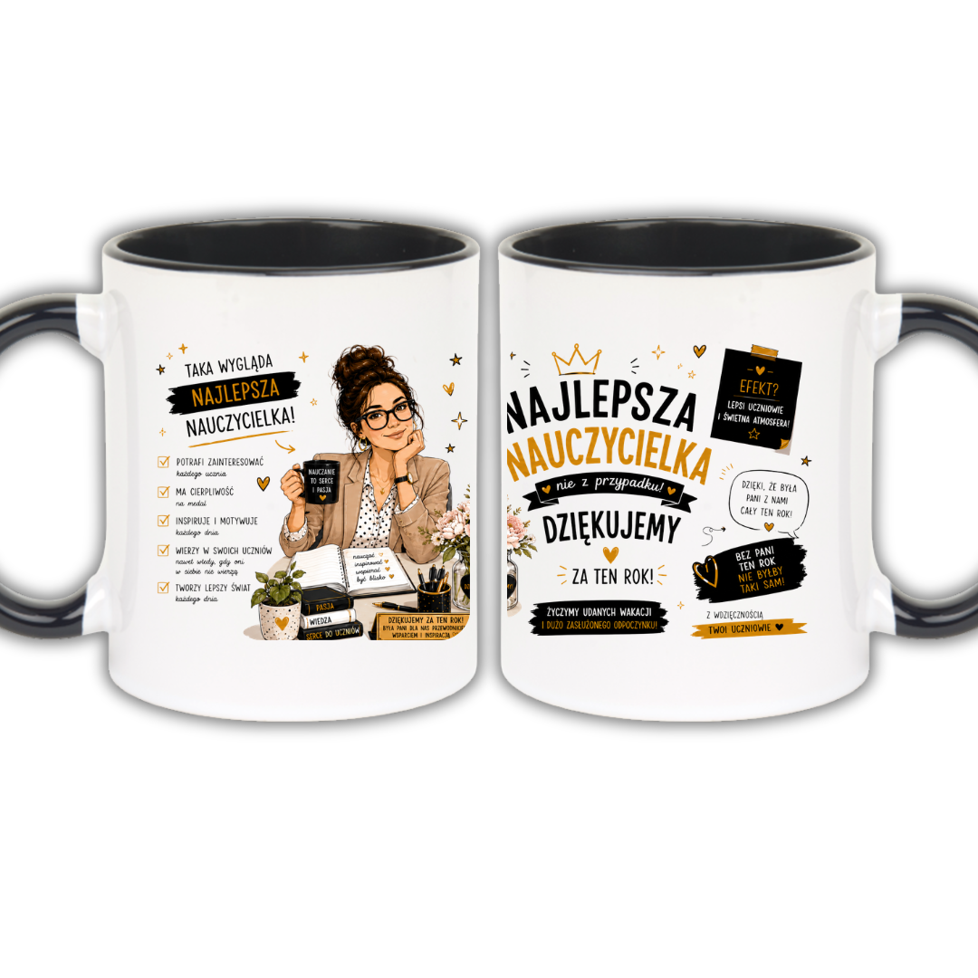 KUBEK Klasyczny 330ml NAJLEPSZA NAUCZYCIELKA