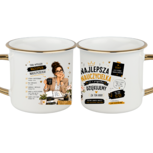 KUBEK CAMPER ELEGANT 275ml NAJLEPSZA NAUCZYCIELKA NA ZAKOŃCZENIE ROKU PREZENT