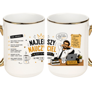 KUBEK MEGA 440ml NAJLEPSZY NAUCZYCIEL NA ZAKOŃCZENIE ROKU PREZENT