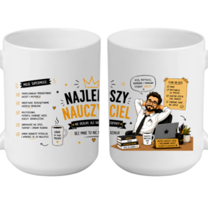 KUBEK MEGA 440ml NAJLEPSZY NAUCZYCIEL NA ZAKOŃCZENIE ROKU PREZENT