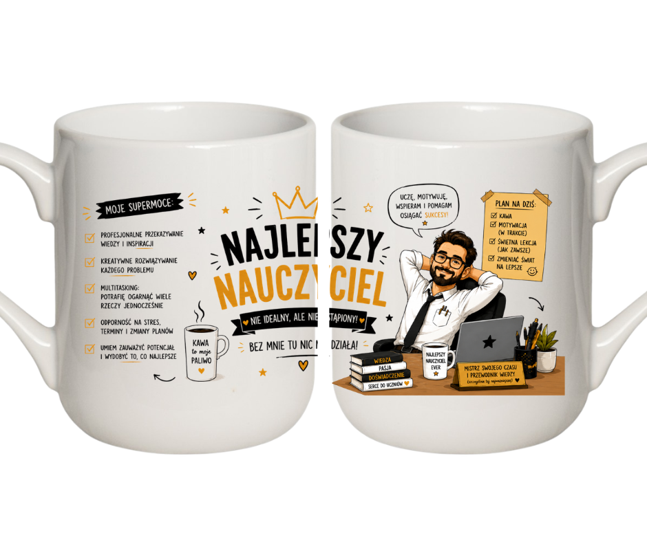 KUBEK COFFE / ELEGANT 330ml KUBEK DLA NAUCZYCIELA - obrazek 3