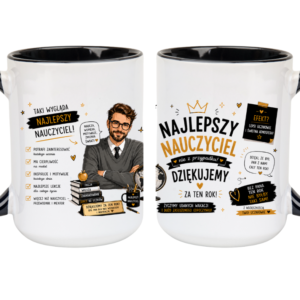 KUBEK MEGA 440ml NAJLEPSZY NAUCZYCIEL NA ZAKOŃCZENIE ROKU PREZENT