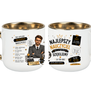 KUBEK MEGA ELEGANT 400ml NAJLEPSZY NAUCZYCIEL NA ZAKOŃCZENIE ROKU PREZENT