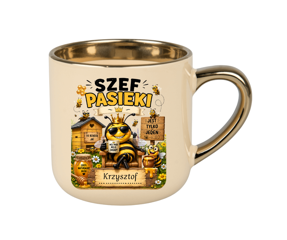 KUBEK MEGA ELEGANT 400ml DLA PSZCZELARZA - obrazek 2