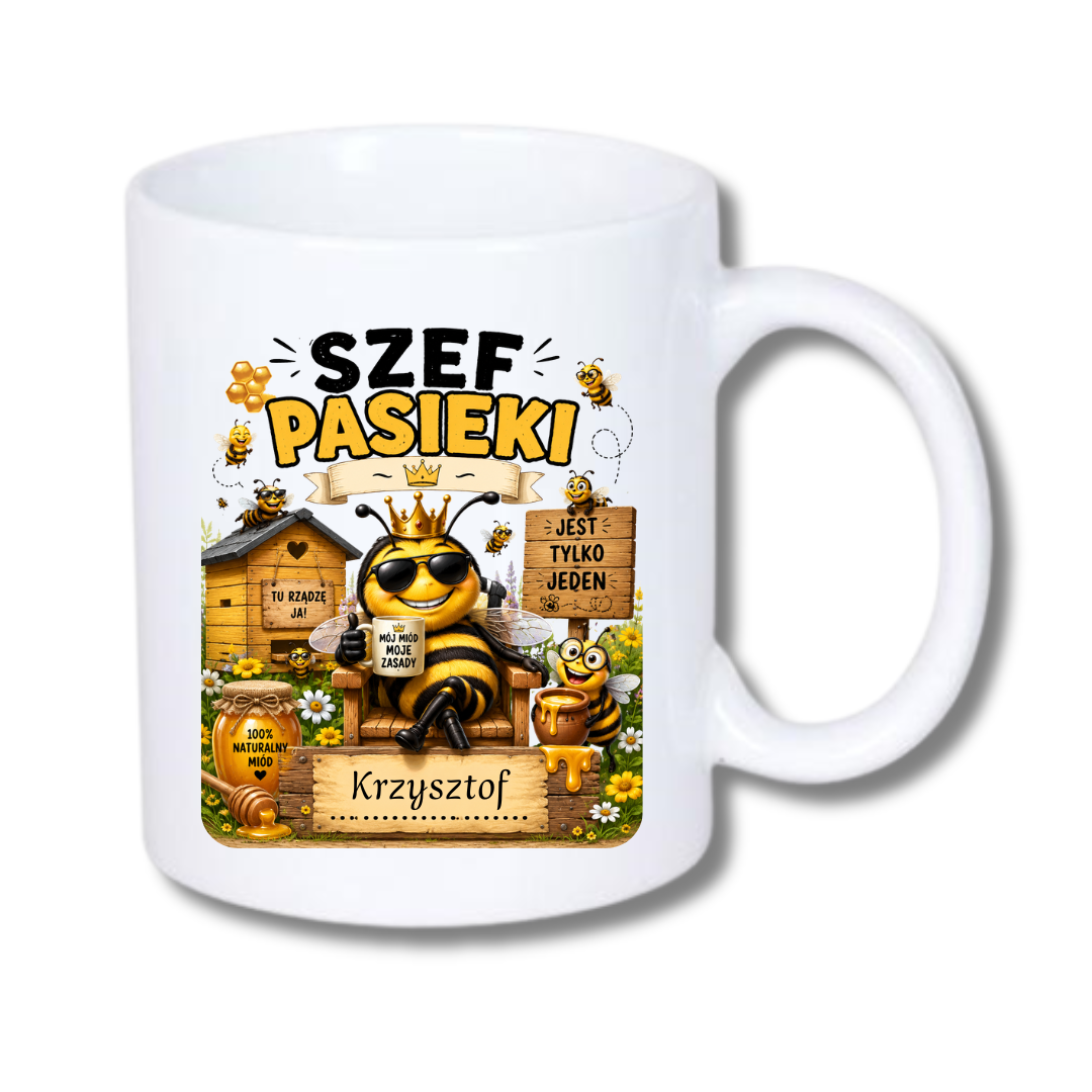 KUBEK Klasyczny 330ml DLA PSZCZELARZA - obrazek 2