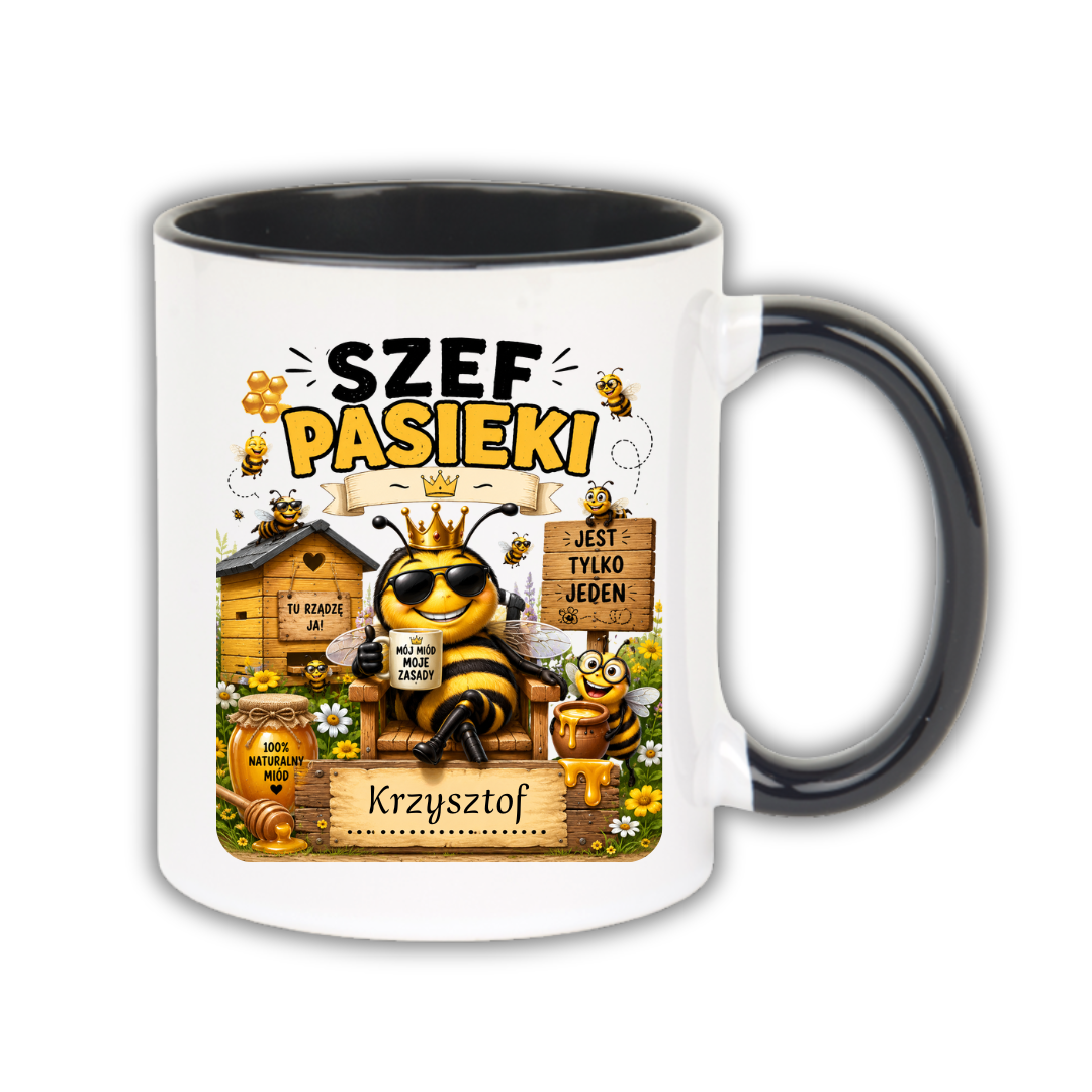 KUBEK Klasyczny 330ml DLA PSZCZELARZA - obrazek 3