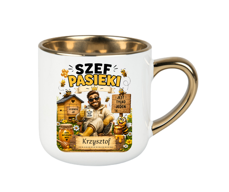 KUBEK MEGA ELEGANT 400ml DLA PSZCZELARZA - obrazek 2