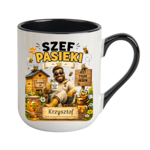 KUBEK COFFE / ELEGANT 330ml DLA PSZCZELARZA + imię Personalizacja