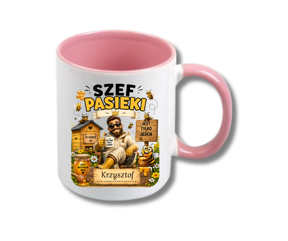 KUBEK Klasyczny 330ml DLA PSZCZELARZA - obrazek 2