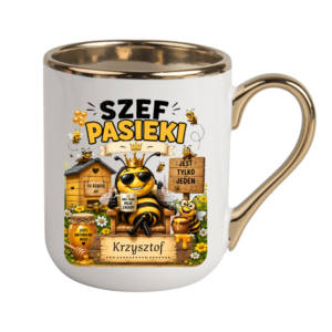 KUBEK COFFE / ELEGANT 330ml DLA PSZCZELARZA + imię Personalizacja