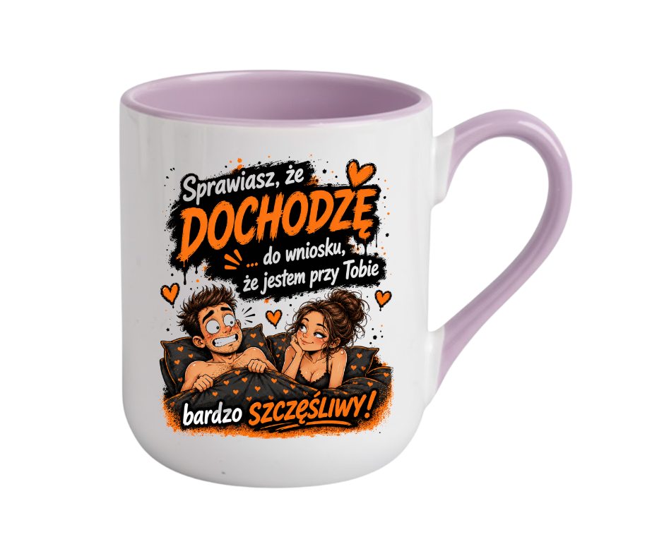 KUBEK COFFE / ELEGANT 330ml „Sprawiasz, że dochodzę… do wniosku…” ZABAWNY PREZENT - obrazek 6