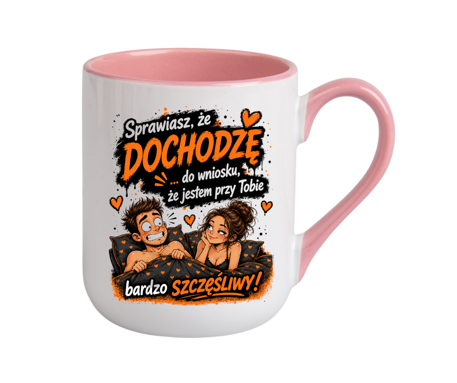 KUBEK COFFE / ELEGANT 330ml „Sprawiasz, że dochodzę… do wniosku…” ZABAWNY PREZENT - obrazek 5