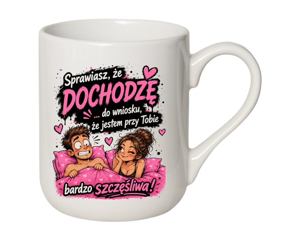 KUBEK COFFE / ELEGANT 330ml „Sprawiasz, że dochodzę… do wniosku…” ZABAWNY PREZENT - obrazek 6